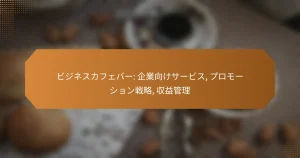 ビジネスカフェバー: 企業向けサービス, プロモーション戦略, 収益管理