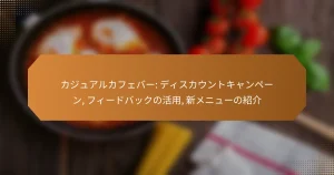 カジュアルカフェバー: ディスカウントキャンペーン, フィードバックの活用, 新メニューの紹介